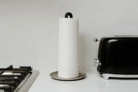 Umbra Black and Nickel Keyhole Paper Towel Holder 4 Umbra Black and Nickel Keyhole Paper Towel Holder