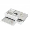 Umbra White & Nickel Stowit Jewellery Box 2 Umbra White & Nickel Stowit Jewellery Box