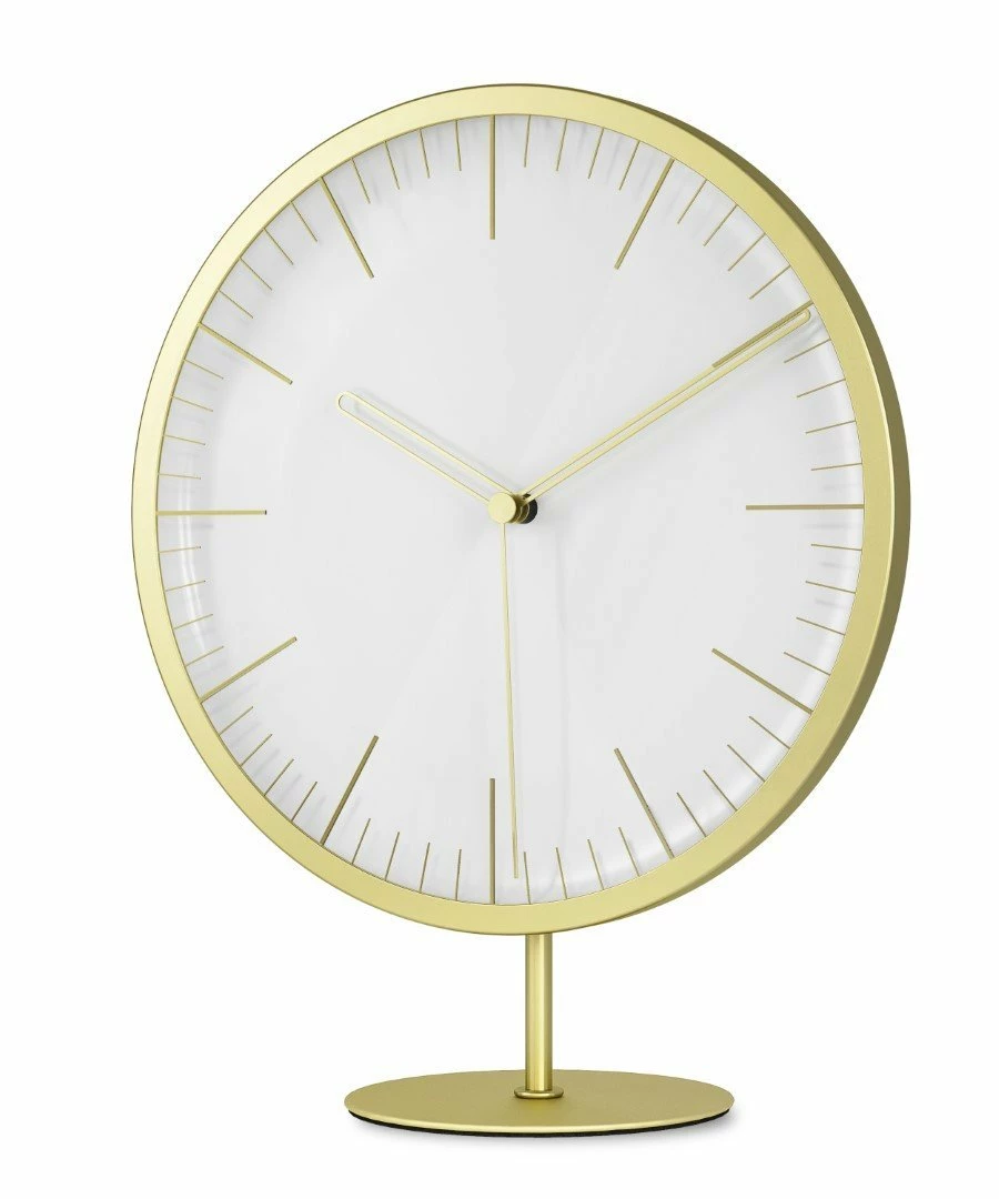 Umbra Horloge À Poser Ou Mural Infinity Doré Mat 3 Umbra Horloge À Poser Ou Mural Infinity Doré Mat