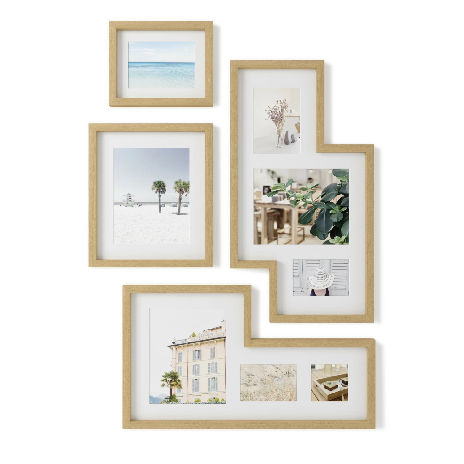 Umbra Mingle Set of 4 Multi Picture Wall Frames Natural 4 Umbra Mingle Set of 4 Multi Picture Wall Frames Natural