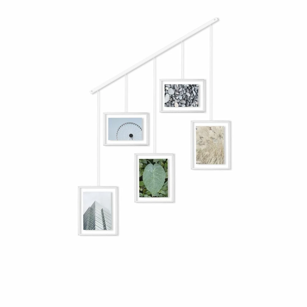 Umbra White Exhibit Adjustable Multi Photo Display Frame 4 Umbra White Exhibit Adjustable Multi Photo Display Frame