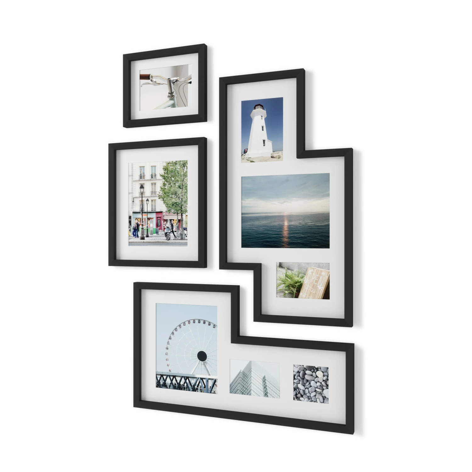 Umbra Mingle Set of 4 Black Gallery Picture Frames 8 Umbra Mingle Set of 4 Black Gallery Picture Frames