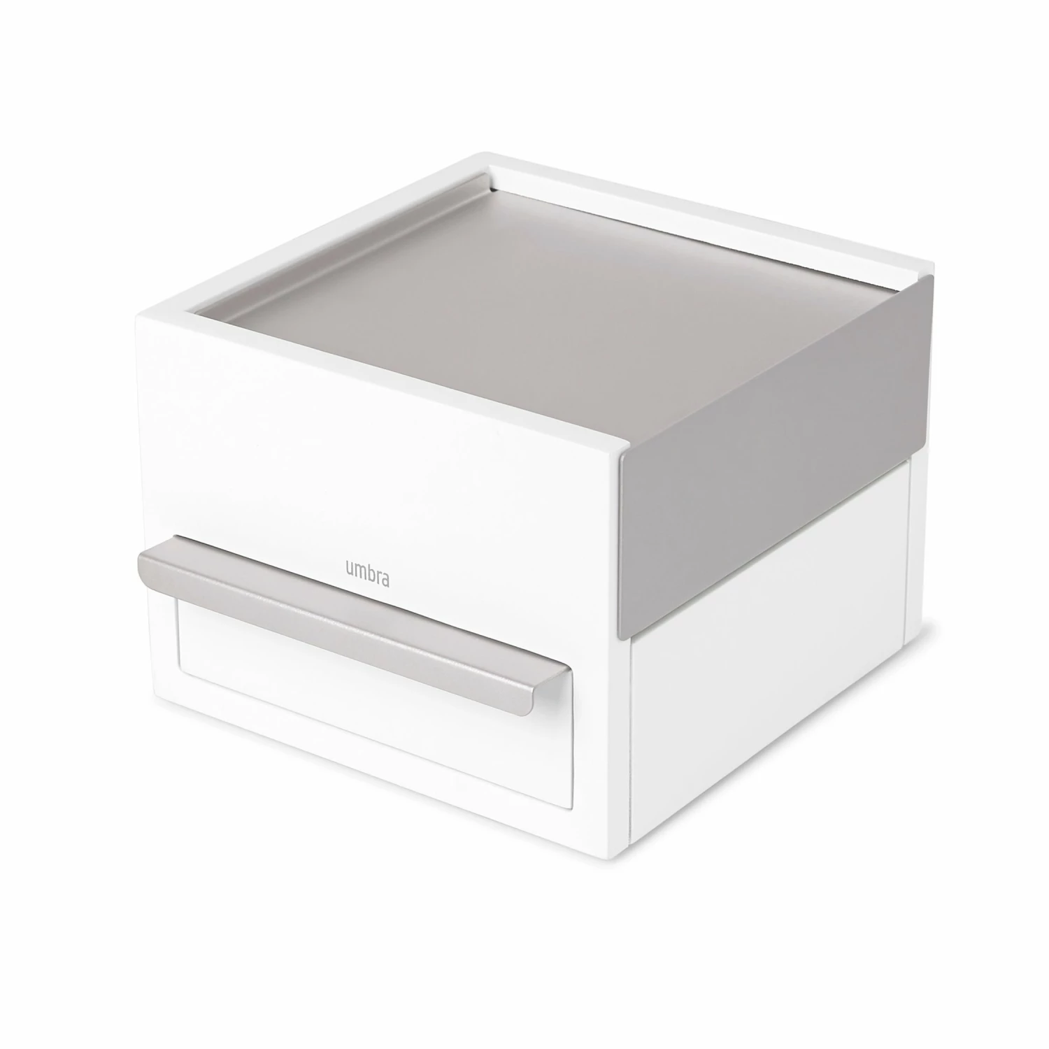 Umbra White & Nickel Mini Stowit Jewellery Box 4 Umbra White & Nickel Mini Stowit Jewellery Box