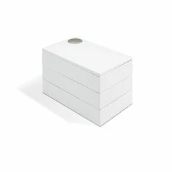 Umbra White Spindle Jewelry Box