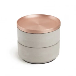 Umbra Concrete & Copper Tesora Jewellery Box