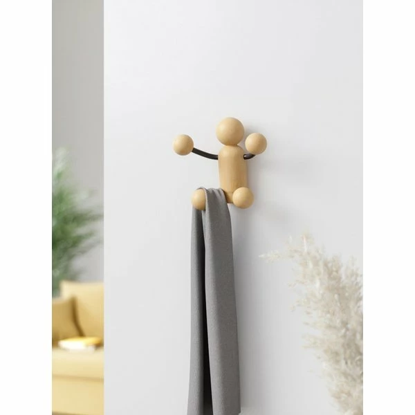 Umbra Patère Woody Noir/Naturel 6 Umbra Patère Woody Noir/Naturel