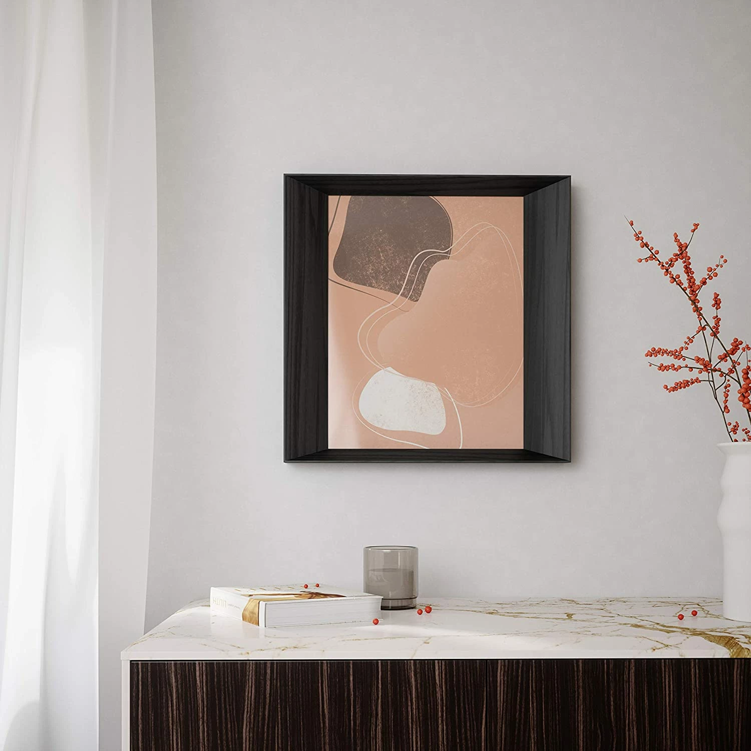 Umbra Black Lookout Wall Multi-Photo Display Frame 4 Umbra Black Lookout Wall Multi-Photo Display Frame