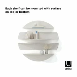 Umbra Stone Grey Solis Wall Shelves 21 Umbra Stone Grey Solis Wall Shelves