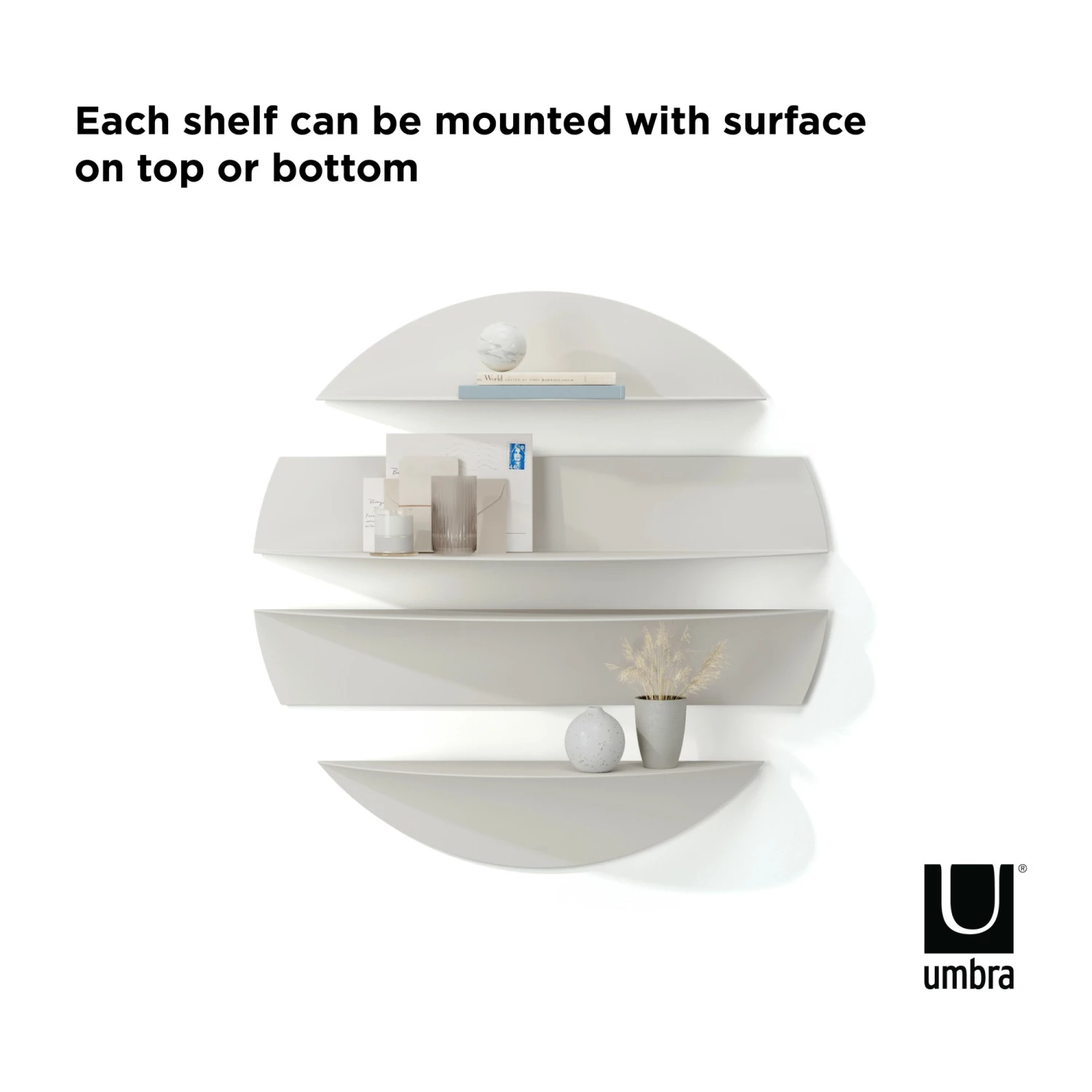 Umbra Stone Grey Solis Wall Shelves 11 Umbra Stone Grey Solis Wall Shelves