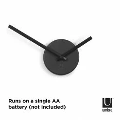 Umbra Black Blink Wall Clock 28 Umbra Black Blink Wall Clock