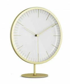 Umbra Horloge À Poser Ou Mural Infinity Doré Mat 24 Umbra Horloge À Poser Ou Mural Infinity Doré Mat