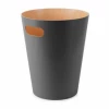 Umbra Charcoal Woodrow Waste Bin 2 Umbra Charcoal Woodrow Waste Bin