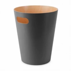 Umbra Charcoal Woodrow Waste Bin