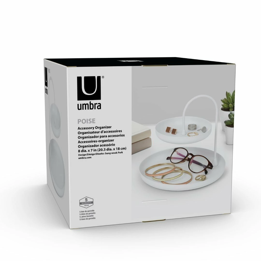 Umbra Présentoir À Deux Niveaux Poise Blanc 8 Umbra Présentoir À Deux Niveaux Poise Blanc