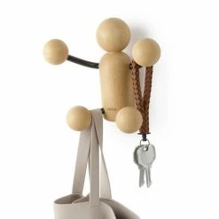 Umbra Patère Woody Noir/Naturel 12 Umbra Patère Woody Noir/Naturel