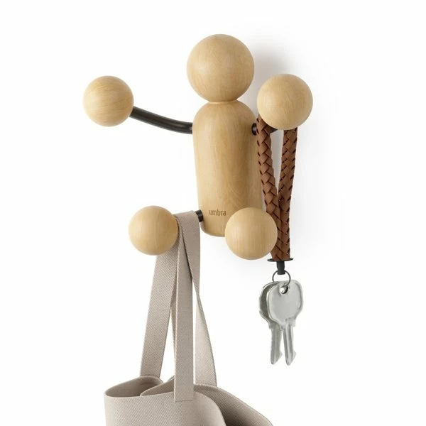 Umbra Patère Woody Noir/Naturel 5 Umbra Patère Woody Noir/Naturel