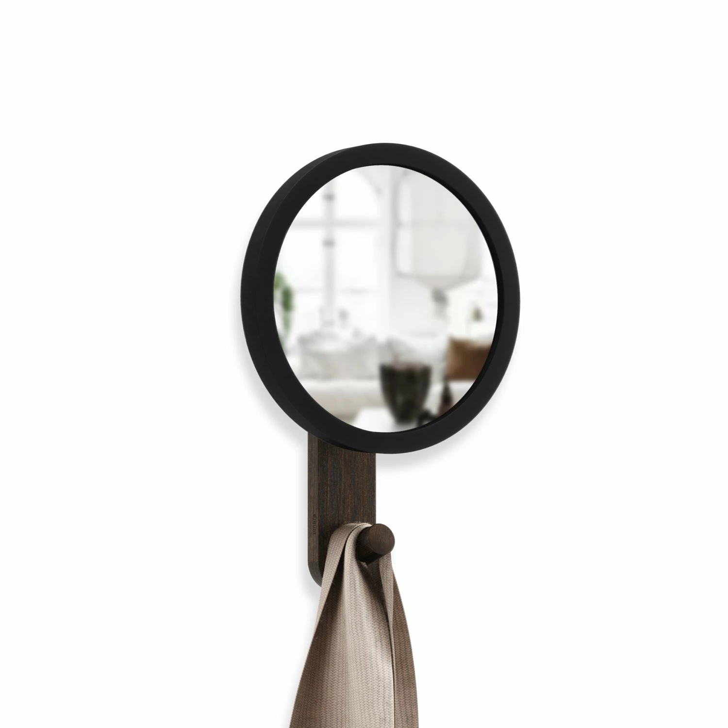 Umbra Black walnut Hub Mirror Hook 3 Umbra Black walnut Hub Mirror Hook