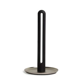 Umbra Black and Nickel Keyhole Paper Towel Holder 3 Umbra Black and Nickel Keyhole Paper Towel Holder