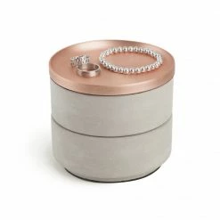 Umbra Concrete & Copper Tesora Jewellery Box 9 Umbra Concrete & Copper Tesora Jewellery Box