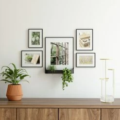 Umbra Set of 5 Black Matinee Gallery Picture Frames