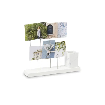 Umbra White Gala Photo Display with Ceramic Cup 3 Umbra White Gala Photo Display with Ceramic Cup